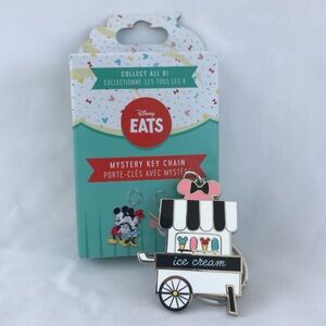 Disney Eats Ice Cream Stand Keychain Limited Release NWT